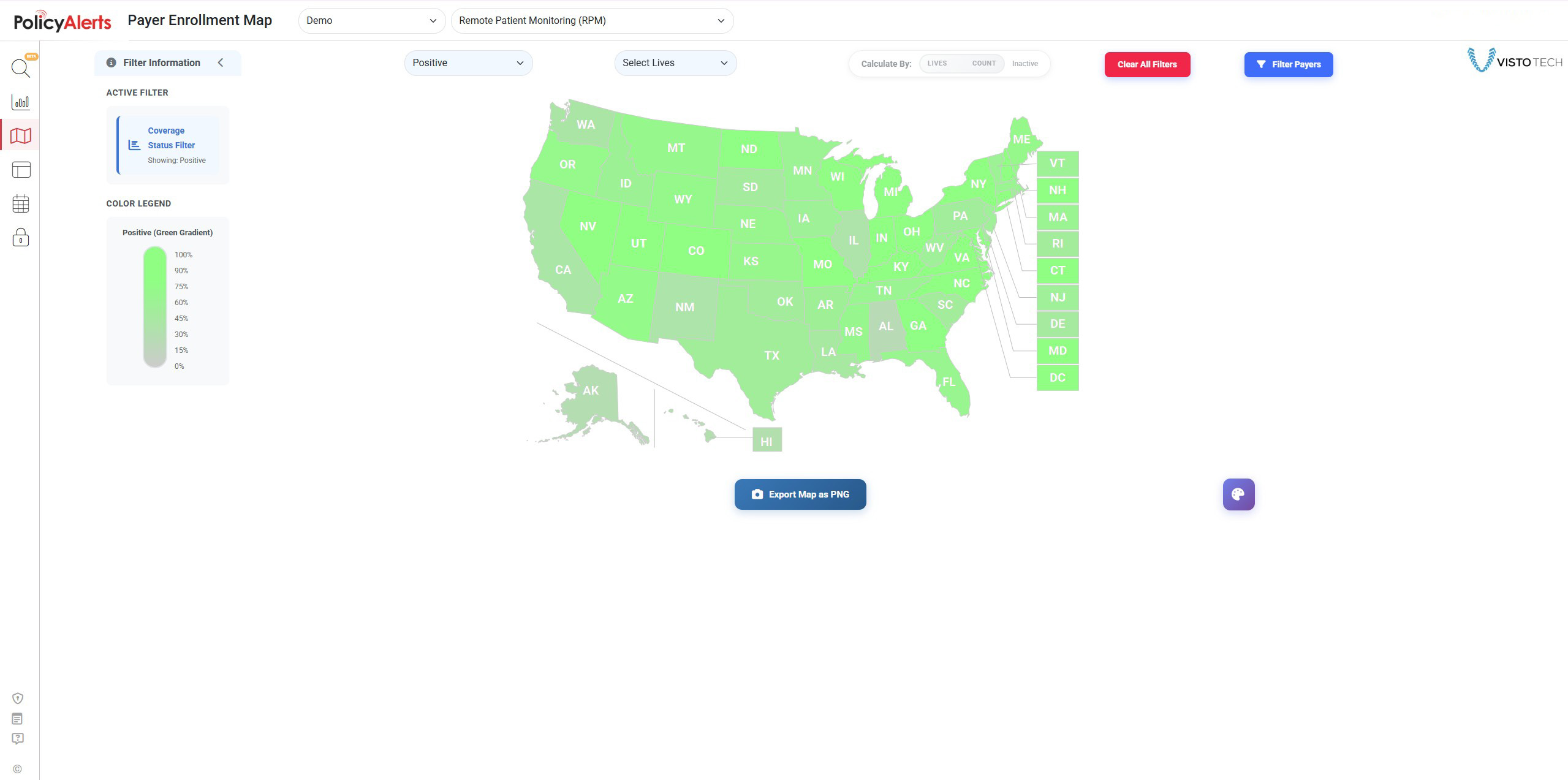 Payer Map - Positive Coverage